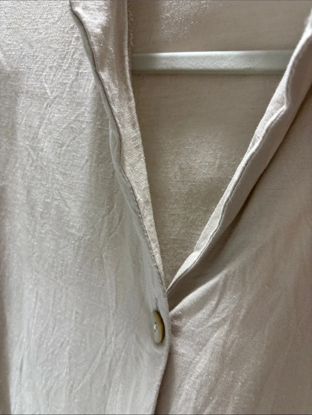 Nicole Miller Women’s Linen Blend Pajama Set Small